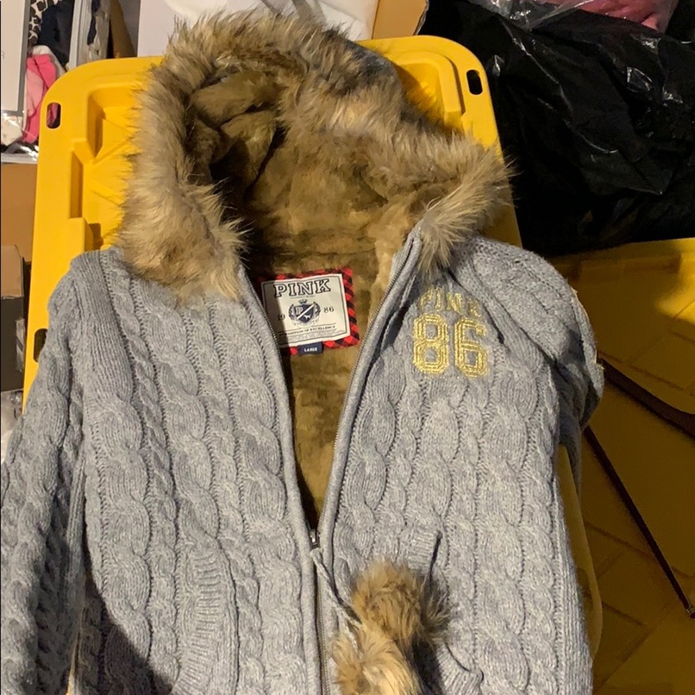 Victoria’s Secret gray hoodie